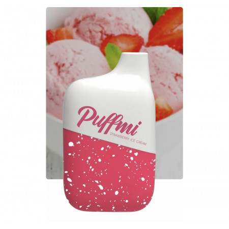 Электронная сигарета Паффми 4500 В2 Клубничное Мороженое (PUFFMI DY4500 V2 Strawberry Ice Cream)