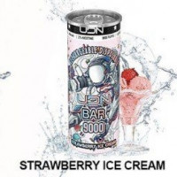 Электронная сигарета UDN BAR 9000 Strawberry Ice Cream (УДН Бар Клубничное Мороженое)